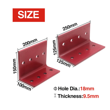 Heavy Duty Builders Angle Bracket  9.5mm Thickness
