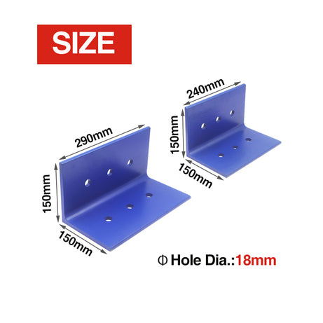 Heavy Duty Angle Bracket 150x150x240x10mm, 150x150x290x10mm