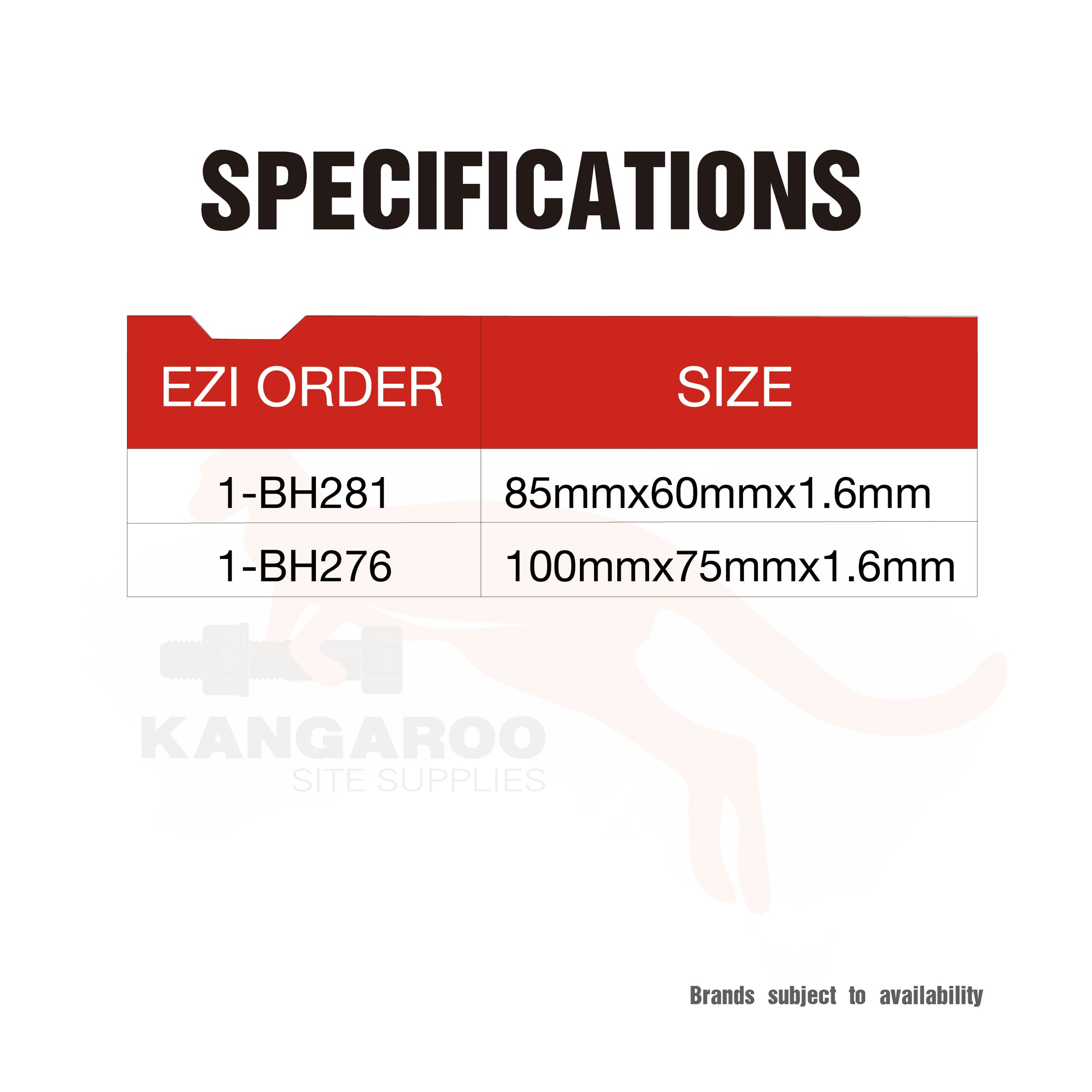 Butt Lp Primecoat 85x60x1.6mm or 100x75x1.6mm