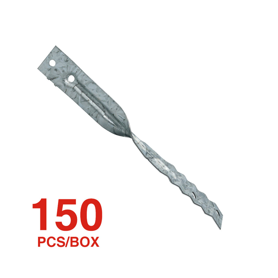 Brick Tie S.P. Veneer Tie Twisted (Without Nails) Galv Box150