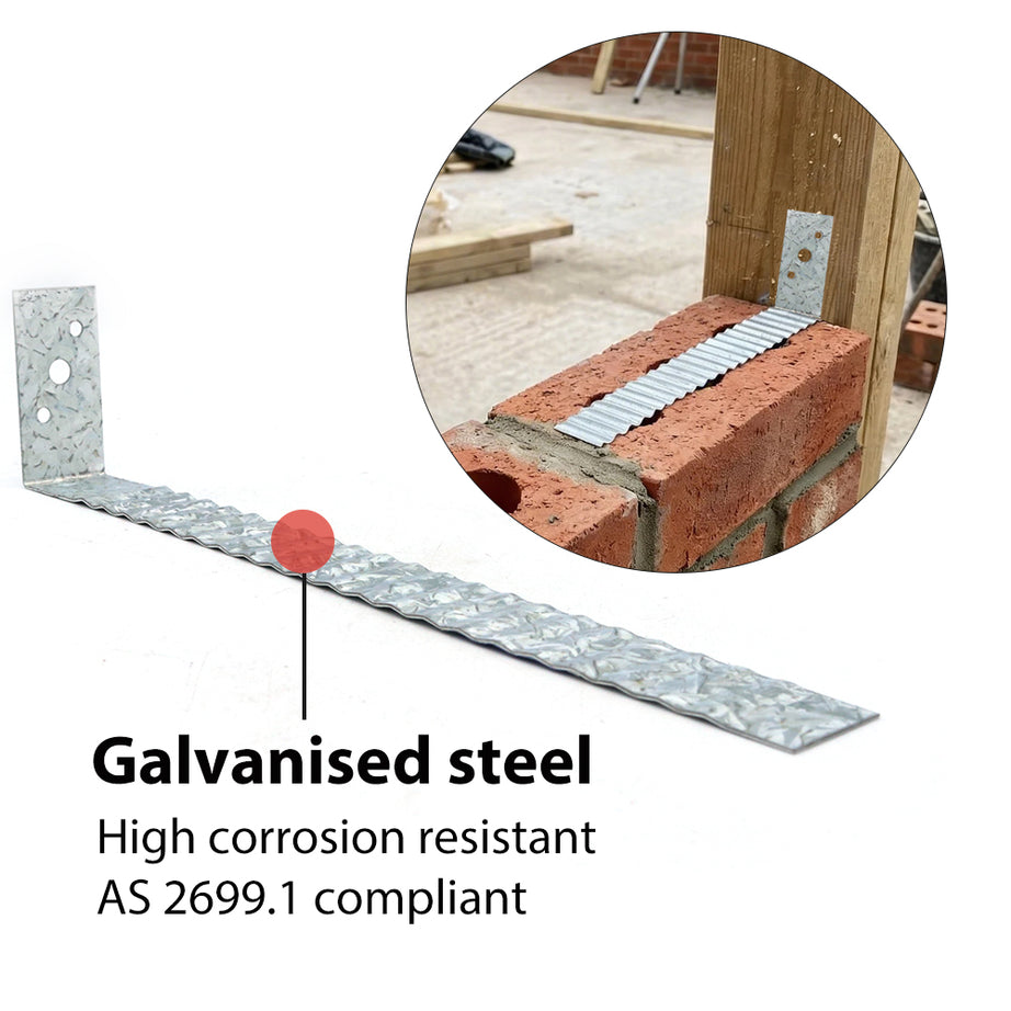 Brick Tie Frame 240Mm Galv Box150