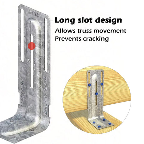 Internal Wall Bracket 45mm x 110mm x 35mm - Long Slot