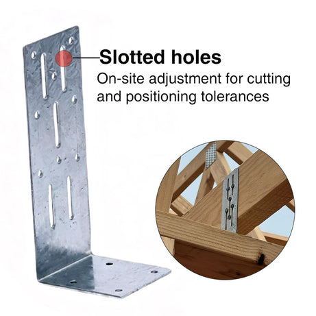 Internal Wall Bracket Medium 130mm x 55mm x 47mm x 1.6mm