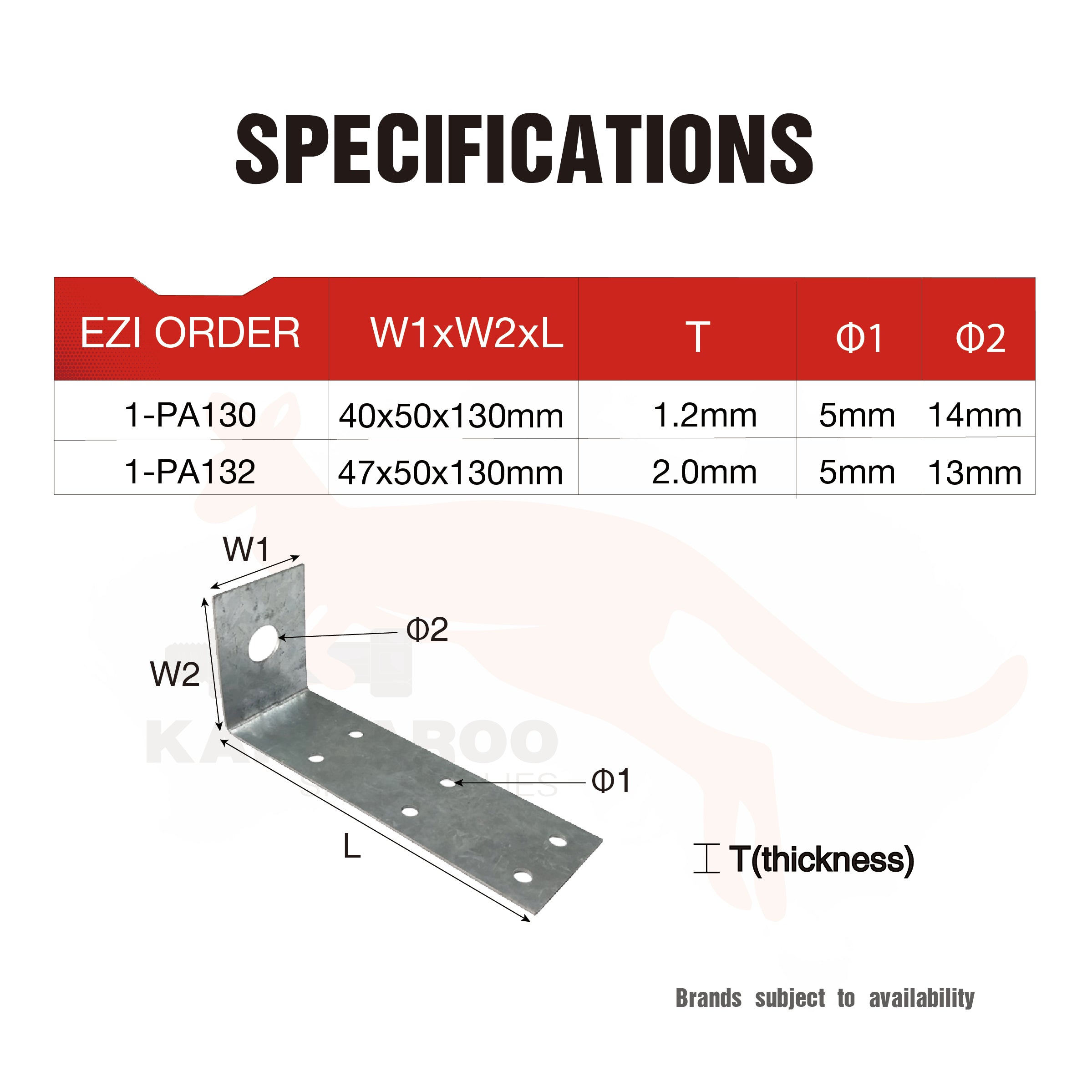 Pergola Angle 130x1.2mm, 130x2mm