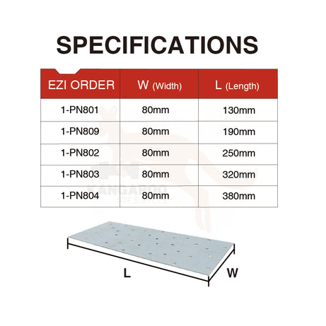 Plate Nail on 80mm