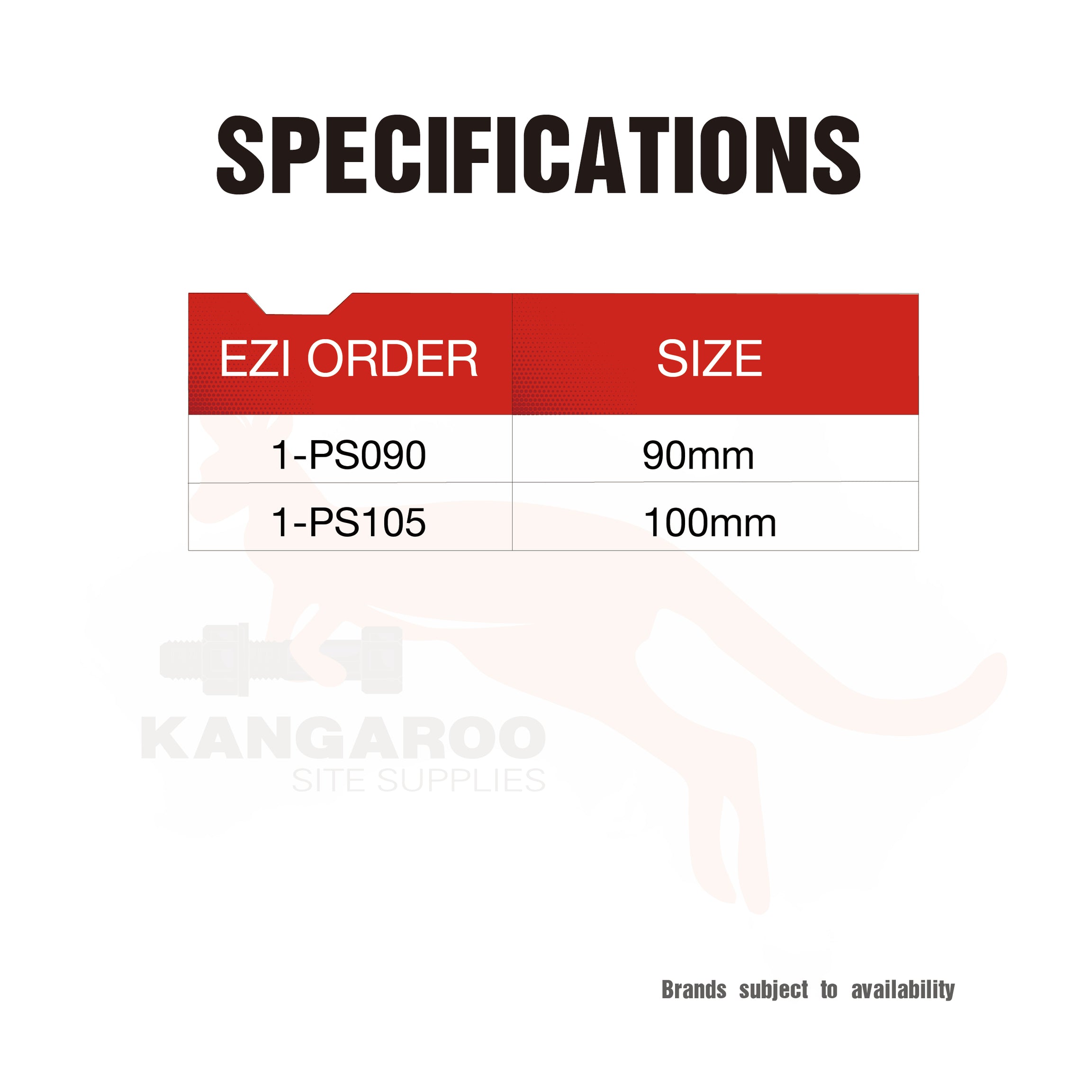 Post Support Galv Bolt Down Hd 90mm or 100mm