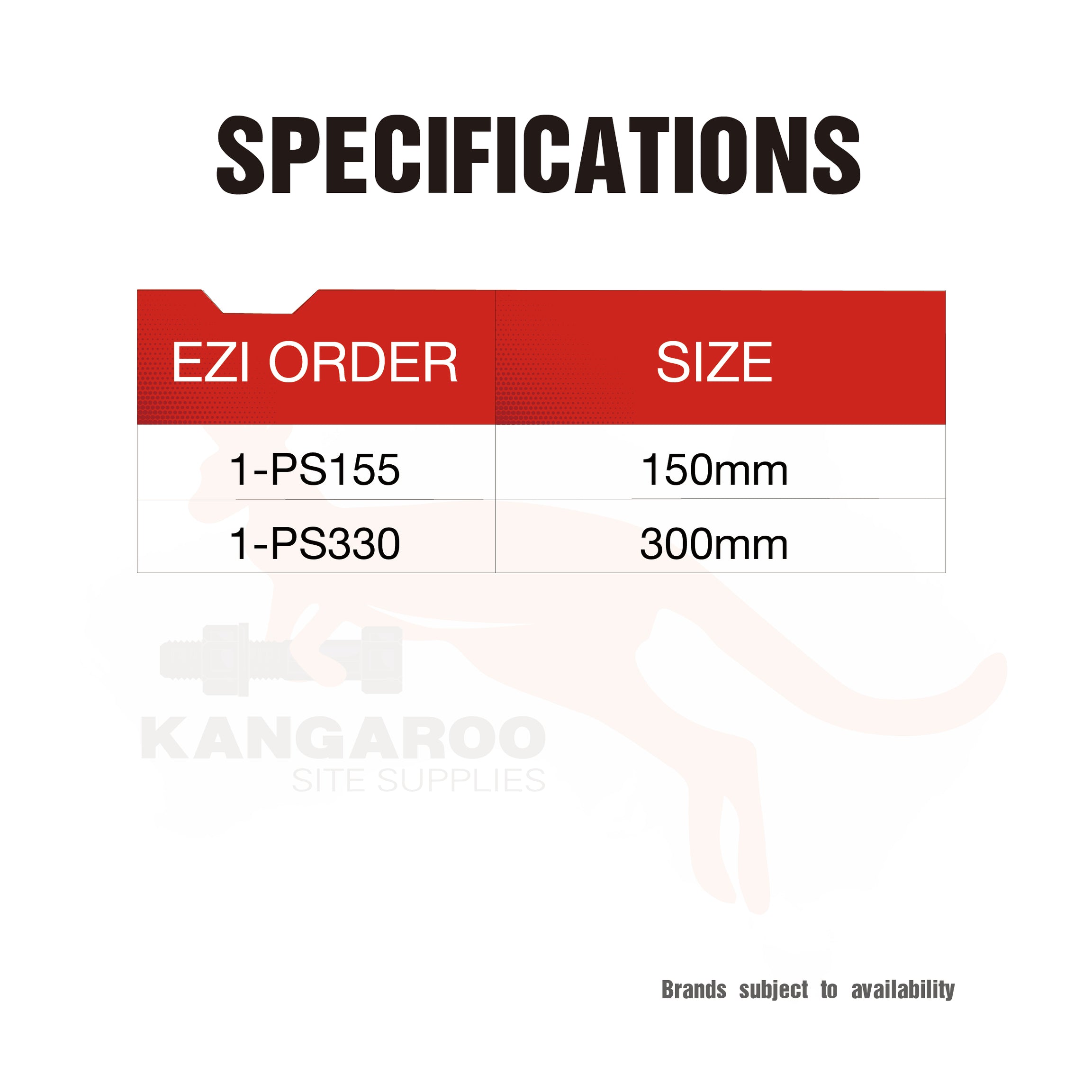 Post Support Galv Half W/Stake 150mm or 300mm