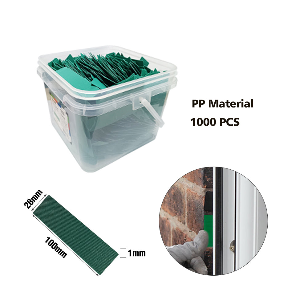 Plastic Shim 1.0mm 28 x 100mm Tub 1000