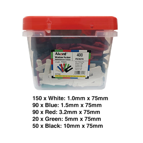 Plastic Packer 75mm Mixed Tub Pack400