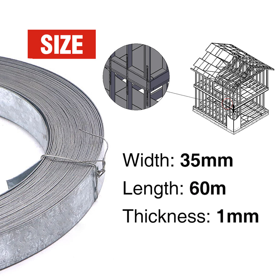 Strap Brace Unpunched 1.0mmx35mmx60m