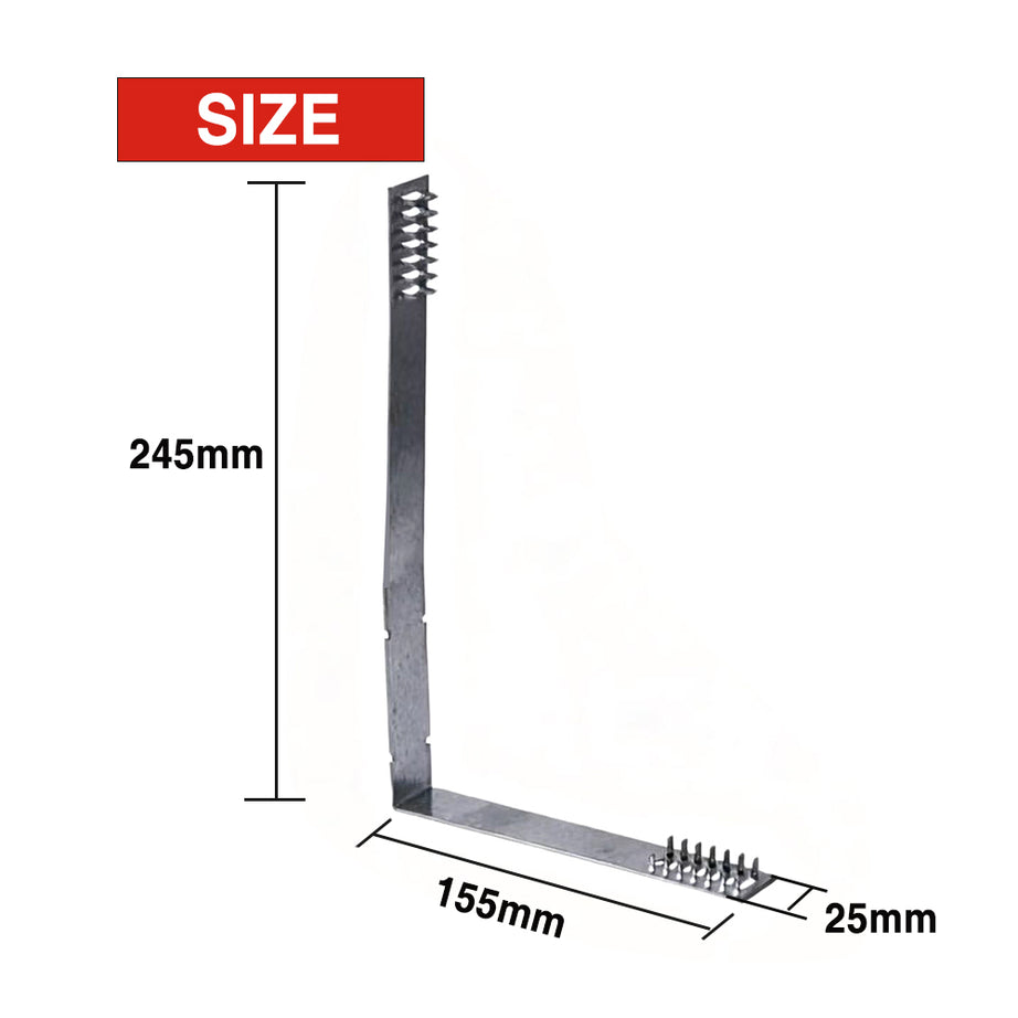 Stud Tie 155x245mm Single Bent