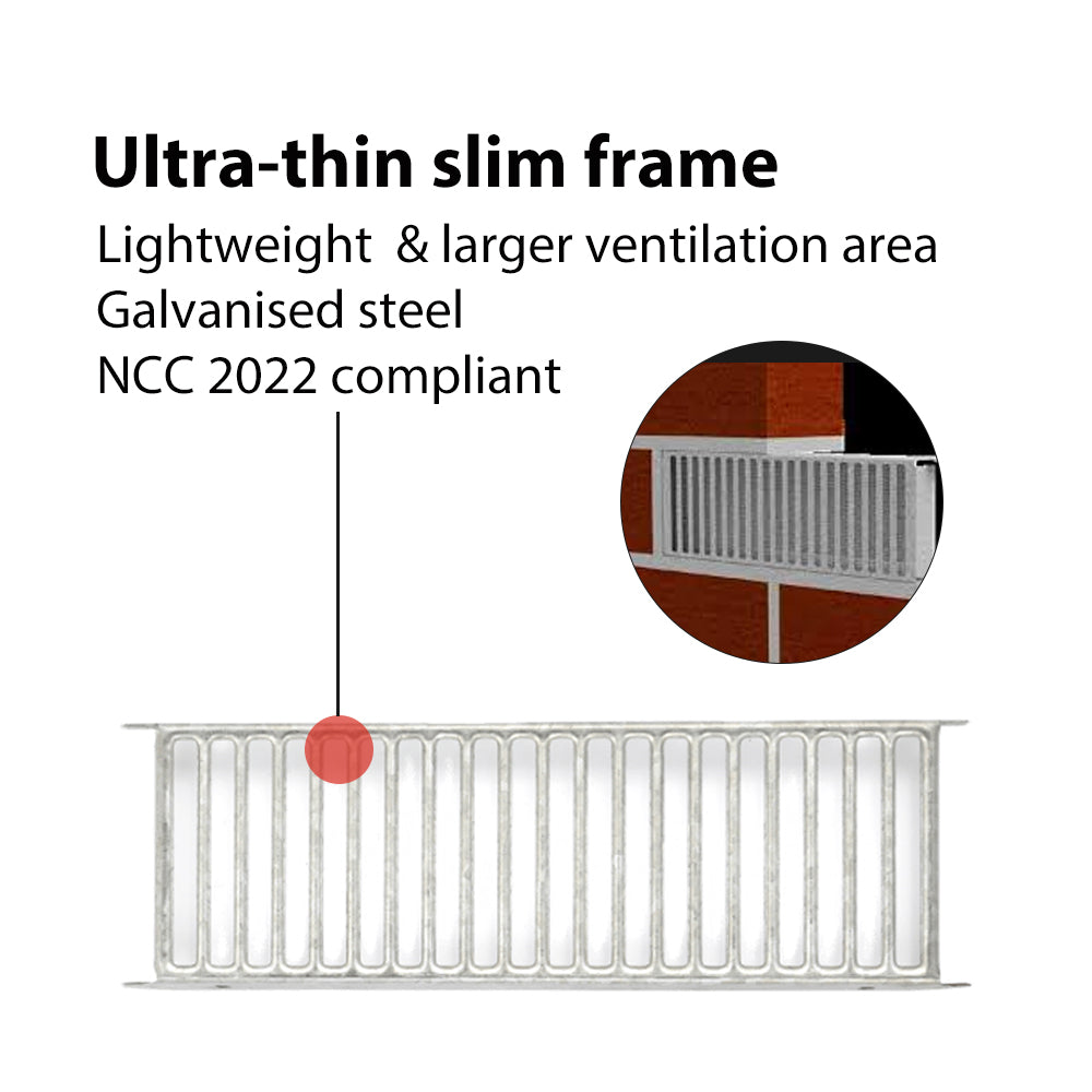 Sub Floor Vent 230 x 76mm Slim