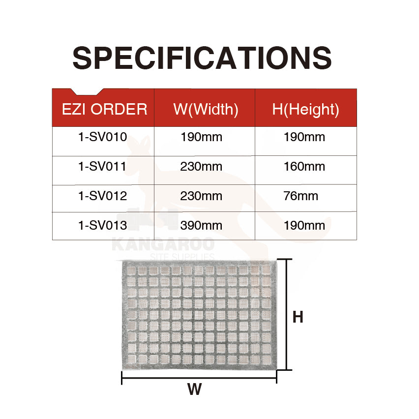 Sub Floor Vent Anti-Spark