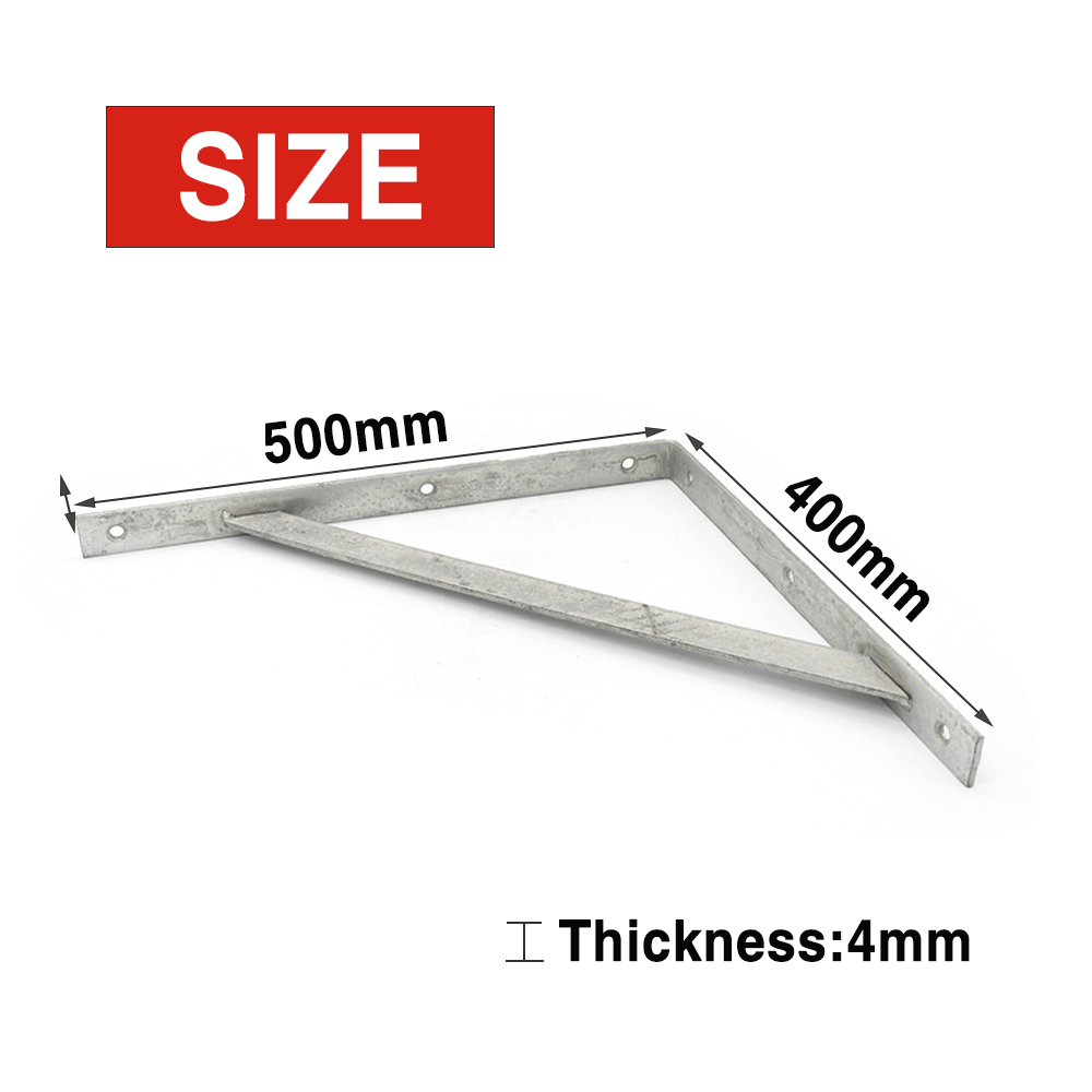 Stayed Bracket 400x500mm 4x25mm HDG