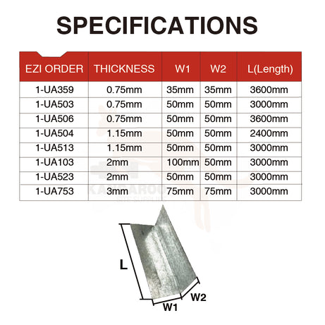 Bulk Angle HDG, Multiple Sizes