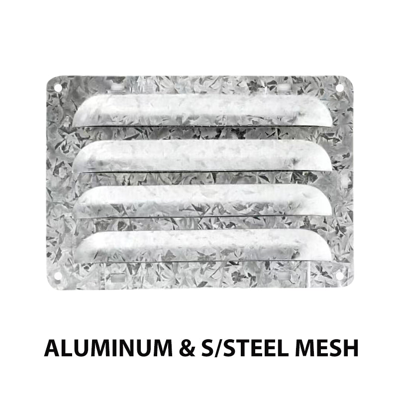 Wall Vent Flat Face Louvre 230X160mm S/Steel Mesh