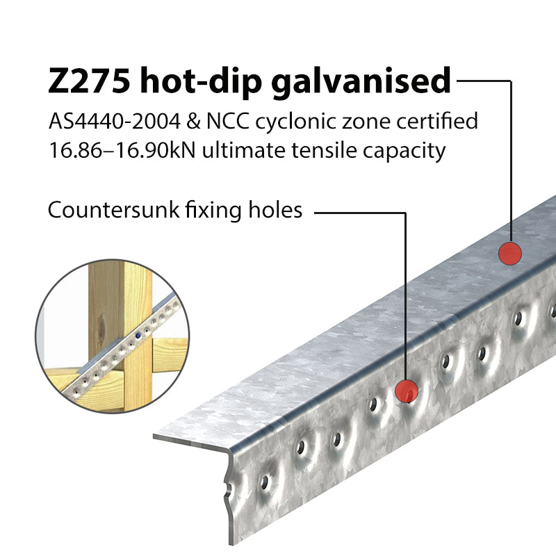 Wall Bracing 18x16x1.2mm, Length Optional
