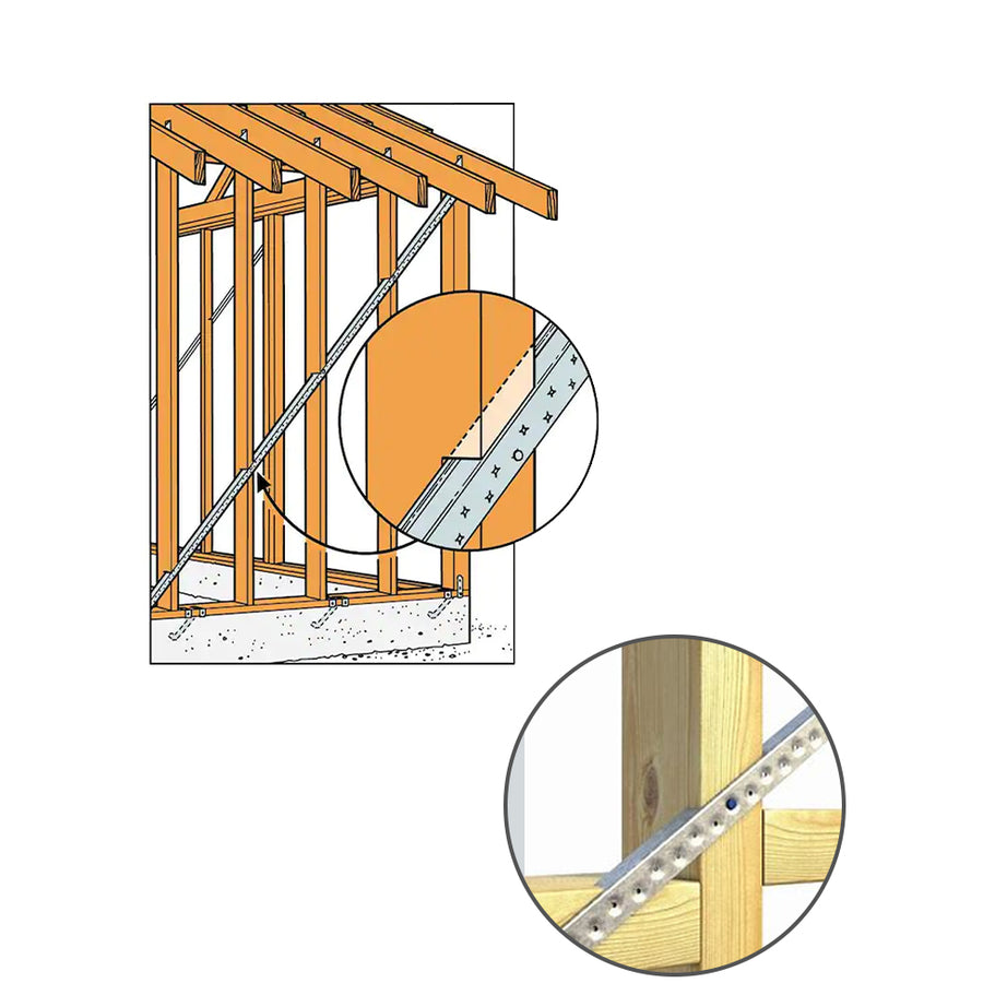Wall Bracing 18x16x1.2mm 3.6m or 4.2m