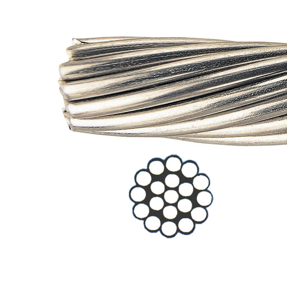 Wire Rope SS316 1x19 Braided 3.2mmx100m – Kangaroo Site Supplies