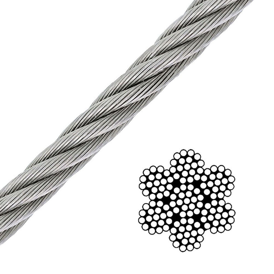 Wire Rope SS316 7x19 4.0mmx100m or 3.2mmx100m