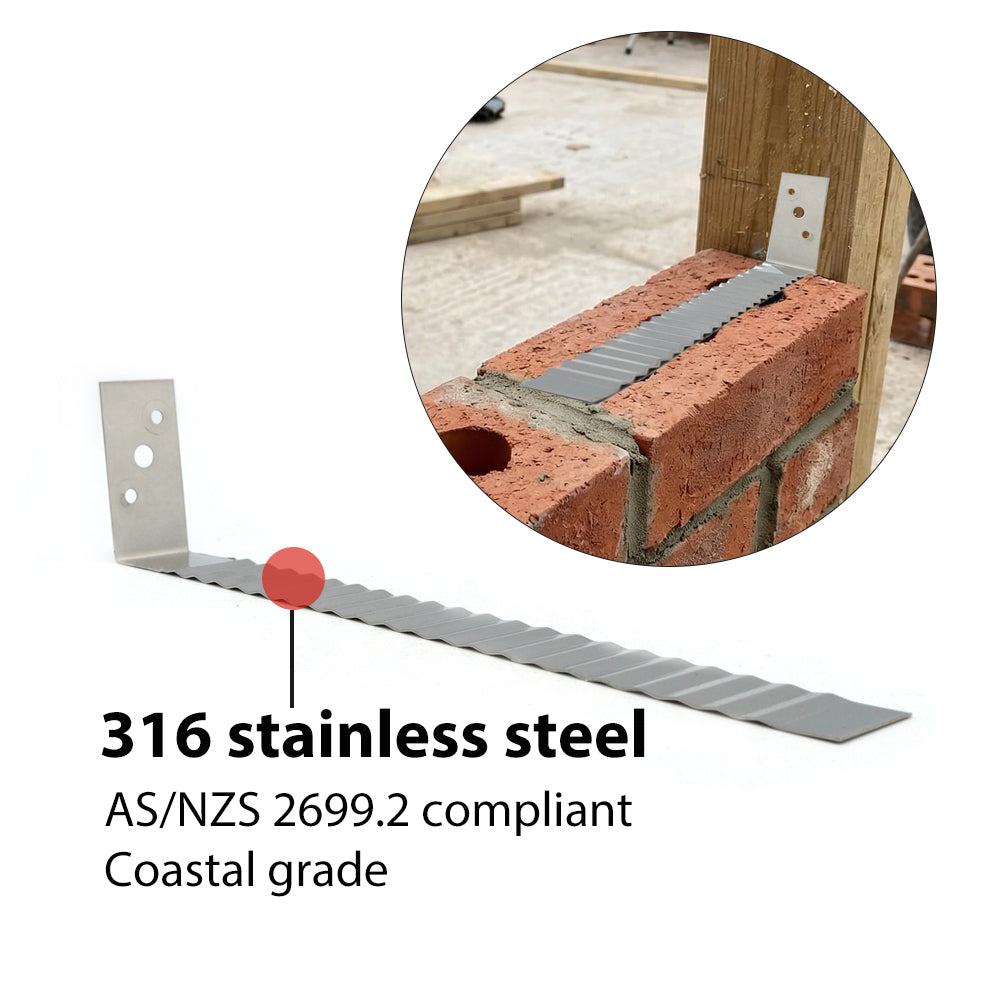 Wilmaplex Brick Tie Frame 240mm S316