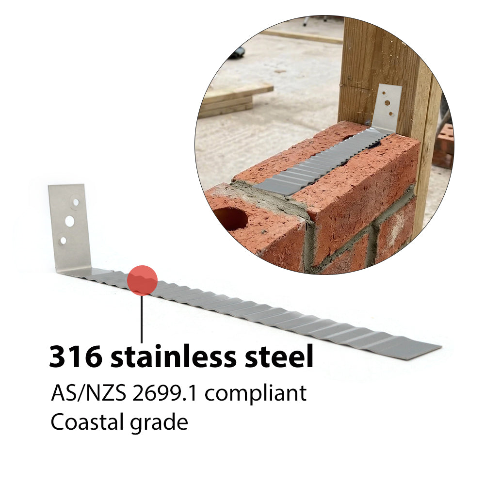 Wilmaplex Brick Tie Frame 240mm S316