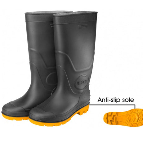 PVC Gumboots Black Multiple Sizes