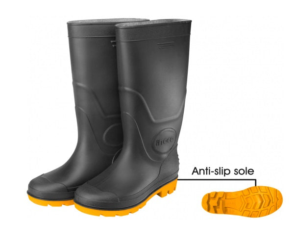 PVC Gumboots Black Multiple Sizes