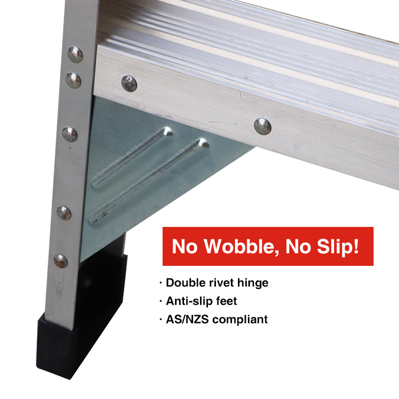 Jinmao Aluminium Double Sided Ladder 150kg Construction Stepladder