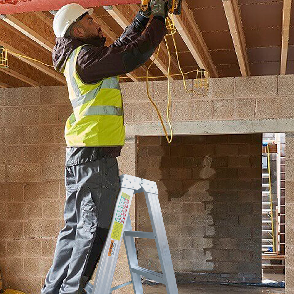 Jinmao Aluminium Double Sided Ladder 150kg Construction Stepladder