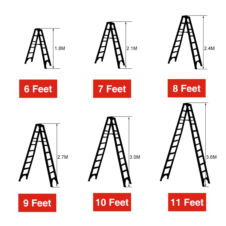 Jinmao Aluminium Double Sided Ladder 150kg Construction Stepladder