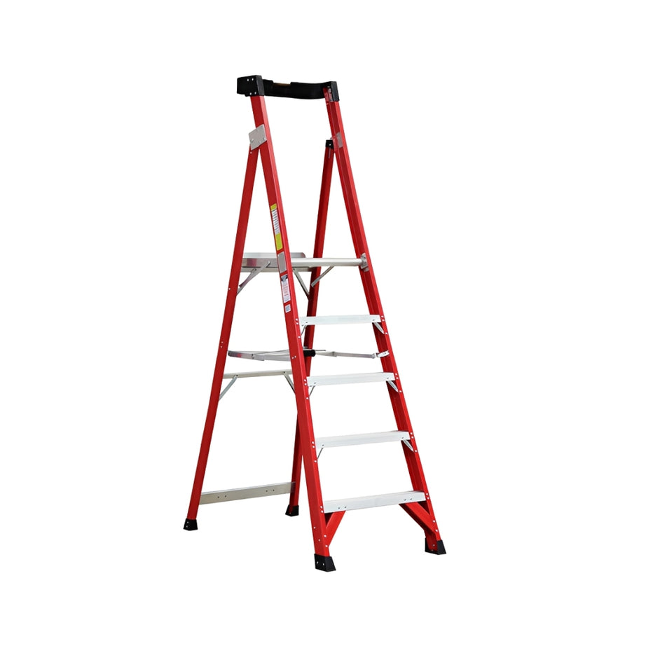 Jinmao 150kg Rated Fibreglass Platform Ladder