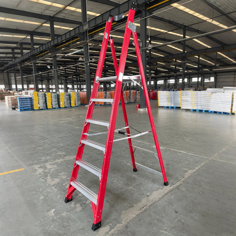 Jinmao 150kg Rated Fibreglass Platform Ladder