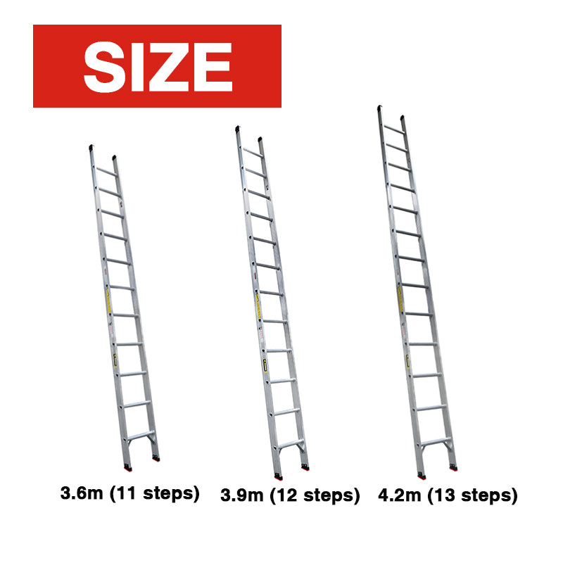 Jinmao Aluminum Ladder Single Builders Ladder 150kg, Multiple Sizes