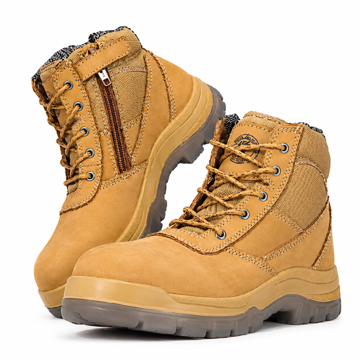 Safety Boots Cortez Zip Side Nub Leather, Multiple Sizes