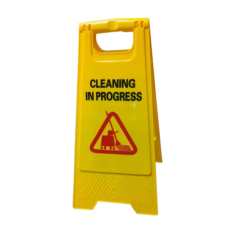 A Frame Warning Sign "Cleaning in Progress" Yellow 610mm