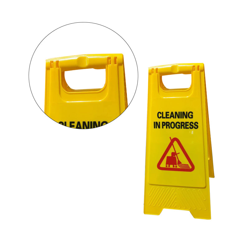 A Frame Warning Sign "Cleaning in Progress" Yellow 610mm