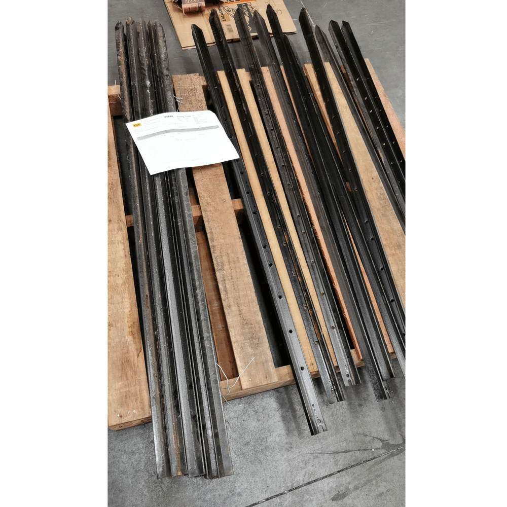 Star Picket Black Painted, 450mm to 2400mm