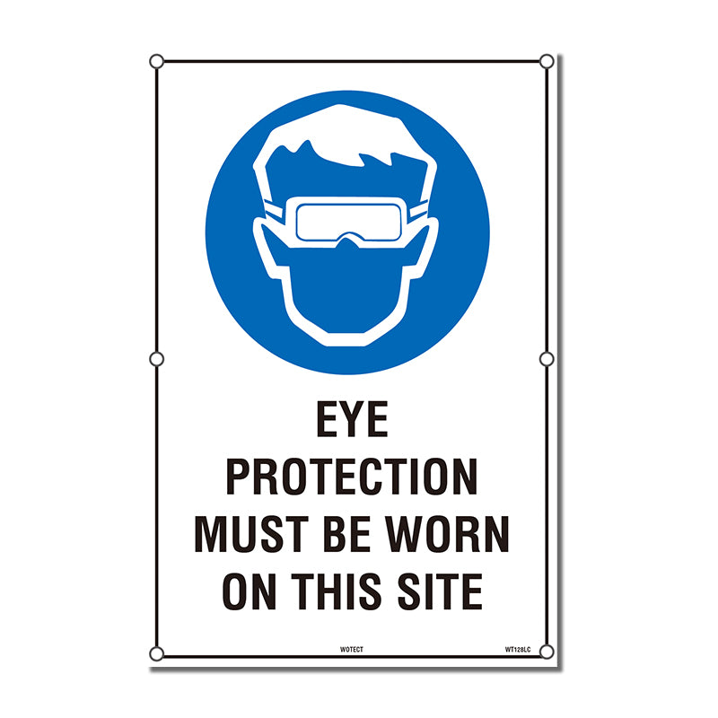 Safety Sign 400x600mm - Eye Protection