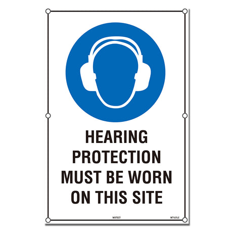 Safety Sign 400x600mm - Hearing Protection