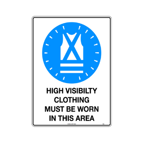 Safety Sign 400x600mm - High Visibility Clothing