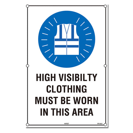 Safety Sign 400x600mm - High Visibility Clothing