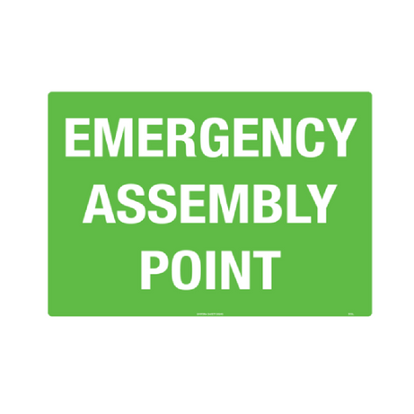 Safety Sign 400x600mm - Emergency Assembly Point