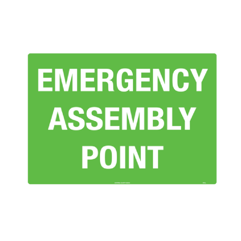 Safety Sign 400x600mm - Emergency Assembly Point – Kangaroo Site Supplies