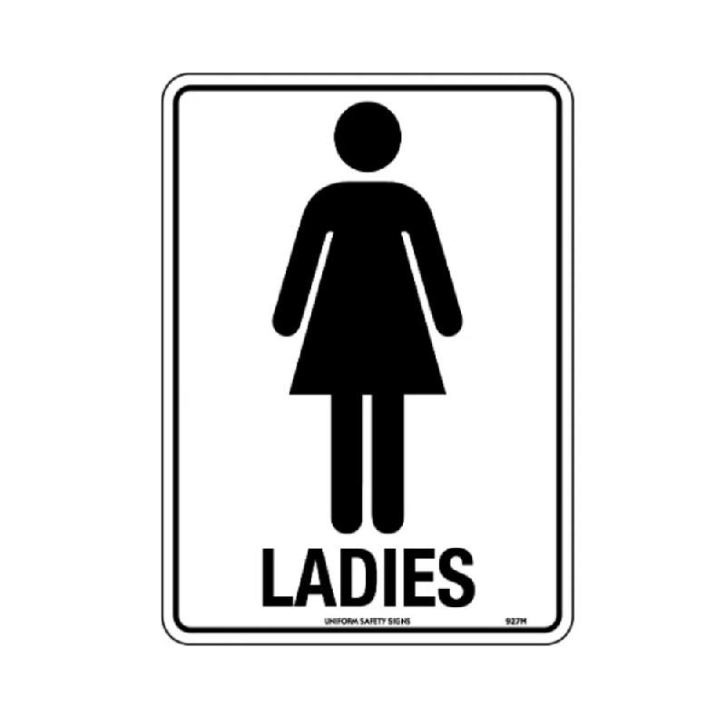 Safety Sign 225x300mm - Ladies