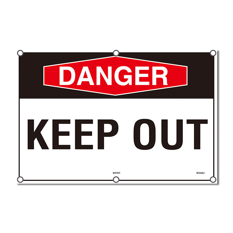 Safety Sign 400x600mm - Danger Keep Out