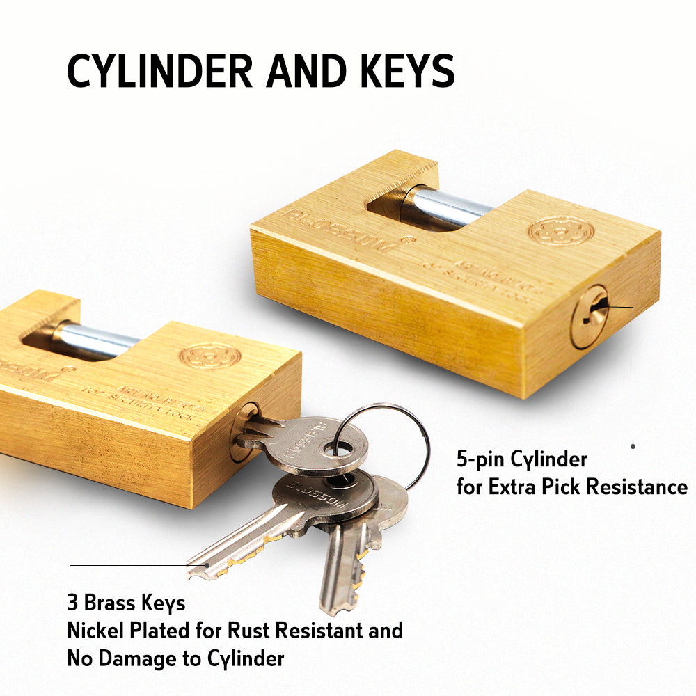 Padlock Block Brass 60mm