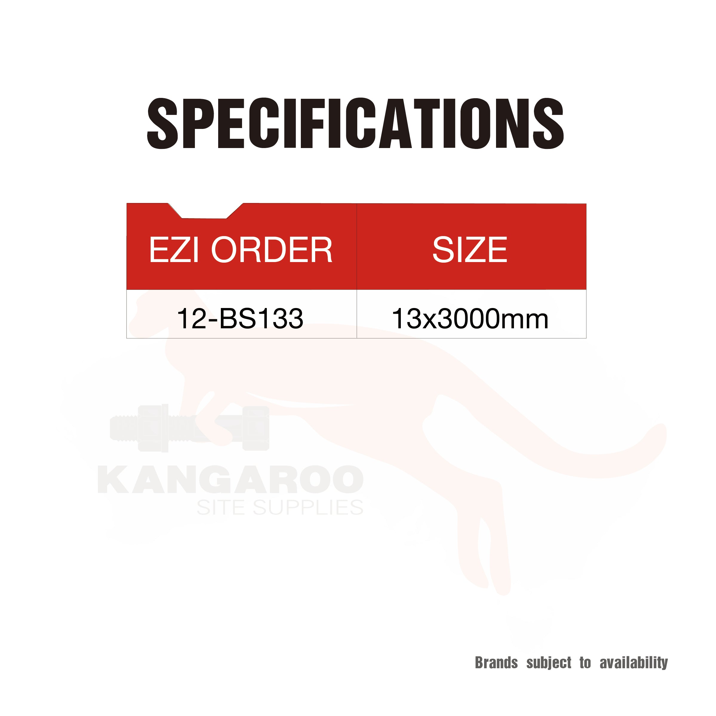 PVC Shadow Bead 13x13mm