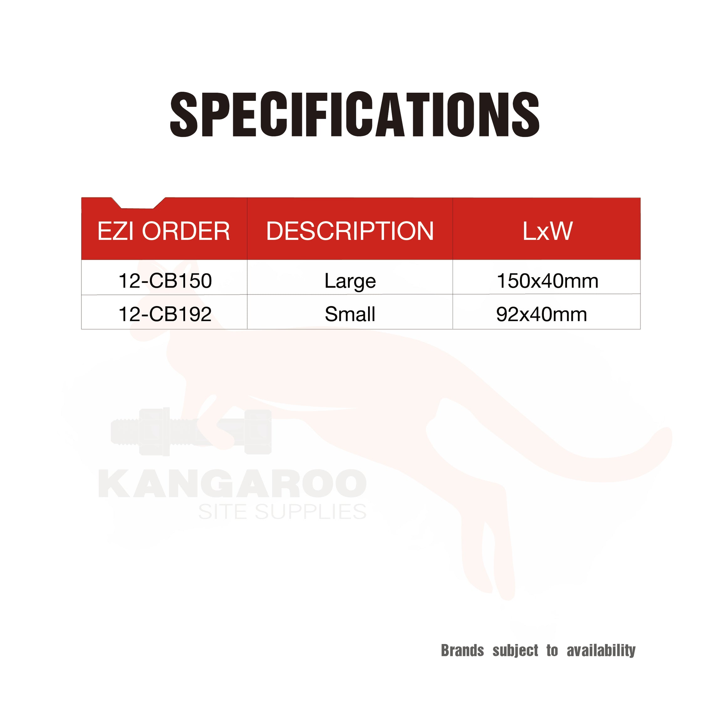 Ceiling Batten Clip Direct Fix 36 Large or Small, Box100