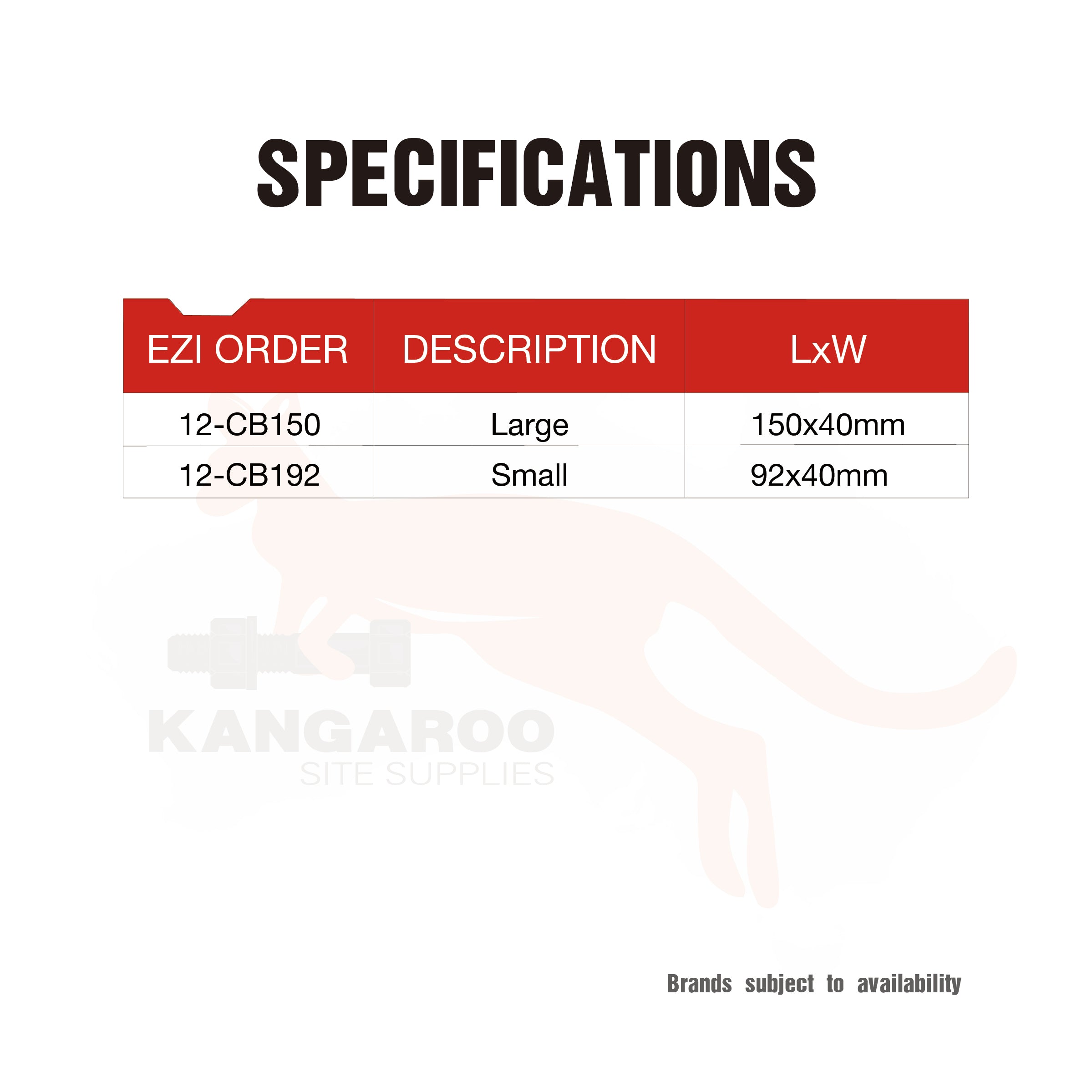 Ceiling Batten Clip Direct Fix 36 Large or Small, Box100